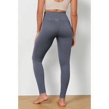 Hepsine Rakip Kadın Yüksek Bel Fitilli Esnek Spor Tayt 4117