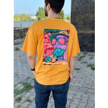 Old Garage Unisex Çift Yön Baskılı T-Shirt