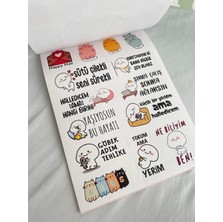 Attach Bm-Dıy Sticker Defter Sticker Kitabı