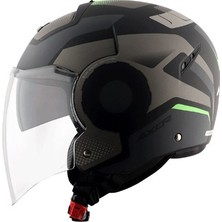 Axor Strıker Ultron - Black Grey Dull - Dkgr - Motosiklet Kask