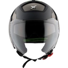 Axor Strıker Ultron - Black Grey Dull - Dkgr - Motosiklet Kask