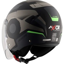 Axor Strıker Ultron - Black Grey Dull - Dkgr - Motosiklet Kask