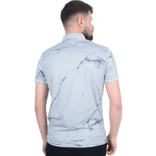 Cengiz Inler Baskı Desenli Erkek Polo Yaka  T-Shirt