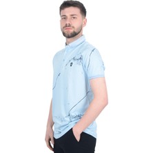 Cengiz Inler Baskı Desenli Erkek Polo Yaka  T-Shirt