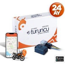 Turuncu Motosiklet Takip Cihazı (24 Aylık) ve Buzzer Cihazı - Mobil Araç Takip Cihazı