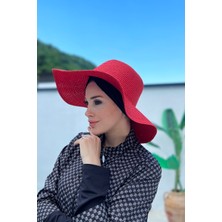 Remsa Mayo Hasır Şapka Kırmızı Rş-64