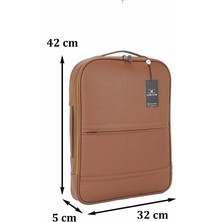 Fonsiyonel Hem Laptop Hem Sırt Çantası Case Club 15,6 Inç Taba