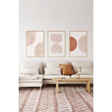 Artavessa Gerçek Ahşap Çerçeveli 3 Parça 3D Poster Tablo Seti