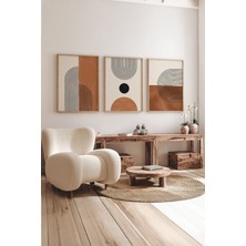 Artavessa Gerçek Ahşap Çerçeveli 3 Parça 3D Poster Tablo Seti