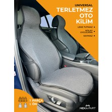 Meka Part Oto Koltuk Kilimi Tekli Oto Kilim Füme Universal Kılıf 1 Parça Ön koltuk Için