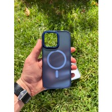 Miscase Iphone 14 Pro Magsafe Mat Krom Telefon Kılıfı