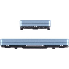 Sasa Samsung Galaxy S20 G980 Uyumlu On-Off + Yan Ses Tuş Plastiği / Power+ Volume Button Cloud Mavi