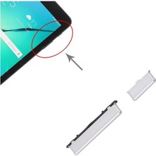 Sasa Samsung Galaxy S23 Ultra S918 Uyumlu On-Off + Yan Ses Tuş Plastiği / Power+ Volume Button Gri