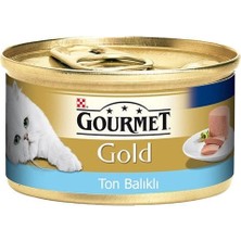 Gourmet Gold Kıyılmış Ton Balıklı Yetişkin Konserve Kedi Maması 85 gr