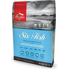 Orijen Six Fish Tahılsız Balık Yavru ve Yetişkin Kedi Maması 1.8 kg