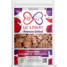 Cat & Dog Fit Freeze-Dry Dana Ciğer Kedi Köpek Ödül Maması %100 Doğal Katkısız