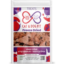 Cat & Dog Fit Freeze-Dry Hindi Ciğer Kedi Köpek  %100 Doğal Katkısız Ödül Maması