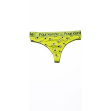Paul Kenzie x Kurtaran Ev - Desenli Kadın String Külot - Dani