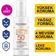 Dermaderm Leke Karşıtı Spf 50+ Yüz ve Vücut Güneş  Kremi 100ML