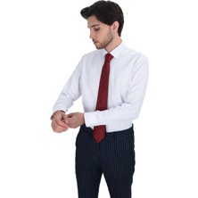 Cengiz Inler Çizgili Kruvaze Takım Elbise