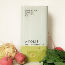 Ayolis Premium Chef Zeytinyağı 5 Lt Ödüllü Yüksek Polifenollü Soğuk Sıkım Natürel Sızma