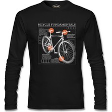 Lord T-Shirt Bicycle Fundamentals Siyah Erkek Sweatshirt