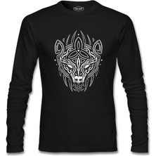 Lord T-Shirt Tribal Viking Bear Siyah Erkek Sweatshirt