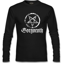 Lord T-Shirt Gorgoroth - Pentagram Logo Siyah Erkek Sweatshirt