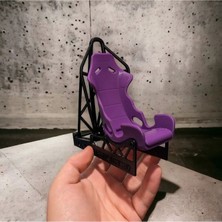 three3dprints Recaro Koltuk Telefon Tutucu Telefon Standı Tutacağı Mor Renk Tek Ebat Beden