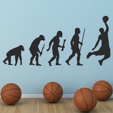 Jeronkarji Evrim Basketbol Spor Dekoratif Duvar Sticker Çıkartma Spor Salonu Çocuk Odası