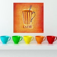 Jeronkarji Michael Clark'tan Latte Dekoratif Duvar Sticker Çıkartması Ofis Oturma Odası