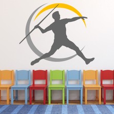 Jeronkarji Cirit Atma Olimpiyat Sporları Dekoratif Duvar Sticker Çıkartma Spor Salonu Çocuk Odası