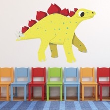 Jeronkarji Sevimli Stegosaurus Dekoratif Duvar Sticker Çıkartması Lucy De Burgh Bebek Çocuk Odası