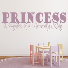 Jeronkarji Bir Kralın Prenses Kızı Incil Ayeti Dekoratif Duvar Sticker Çıkartma Bebek Çocuk Odası