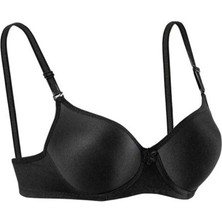 Mbb E-Ticaret Silikonlu Desteksiz Telli Düz Boş Sütyen Siyah