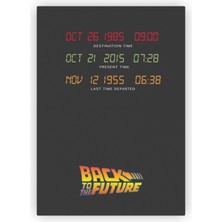 Zinbooz Back To The Future Ahşap Poster 20 x 29 cm