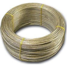 ÜN.K  5 Metre Izoleli Çelik Halat 4 mm Izoleli Halat Çelik Halat Izoleli Çelik Çamaşır Ipi 4 mm