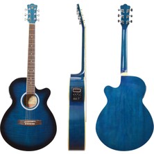 Raymond Gitar Akustik Sahne Gitarı XAC45EQ4BLS