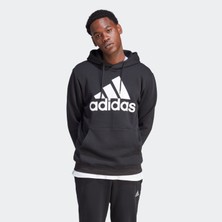 adidas Big Logo Fleece Hoodie Erkek Kapüşonlu Sweatshirt IB4024