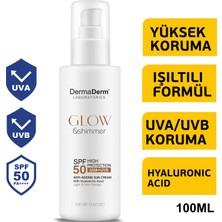 Dermaderm SPF50+IŞILTILI Güneş Kremi Yüz ve Vücut 100ML