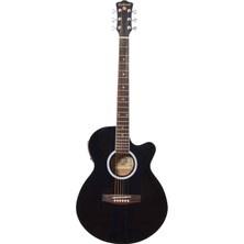 Raymond Gitar Akustik Sahne Gitarı XAC45EQ4BK