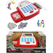 Toyfest Barkod Okuyuculu - Paralı - Kredi Kartlı Sesli ve Işıklı Oyuncak Market Kasa Alışveriş Seti