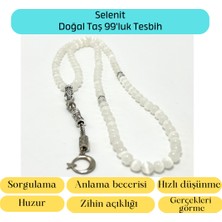 Yıldız Doğal Taş Sertifikalı Selenit 6mm 99LUK Doğal Taş Tesbih