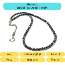 Yıldız Doğal Taş Sertifikalı Hematit 6mm 99LUK Doğal Taş Tesbih