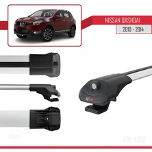 RE&AR Tuning Nissan Qashqai 2010-2014 Arası ile Uyumlu Ace-1 Ara Atkı Tavan Barı Gri 3 Adet