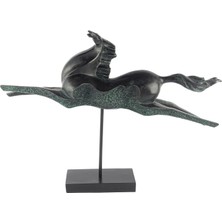 Mikasa Moor Bakır At Dekoratif Resin Obje 66X15X49CM