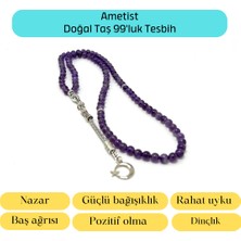 Yıldız Doğal Taş Sertifikalı Ametist 6mm 99LUK Doğal Taş Tesbih