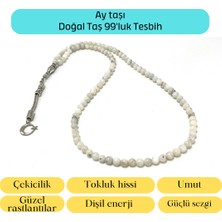 Yıldız Doğal Taş Sertifikalı Ay Taşı 6mm 99LUK Doğal Taş Tesbih