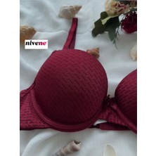 Nivene Çift Destekli Double Ultra Destekli Push Up Sütyen Çift Dolgulu Ultra Yumuşak Sütyen