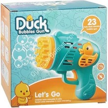 Vakkum Duck Çok Delikli Pilli Köpük Atan Tabanca Oyuncağı 23 Delikli Bubble Gun